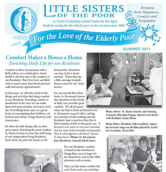 Newsletter Sample: Summer 2011 Newsletter