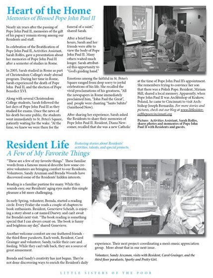 Newsletter Sample: Summer 2011 Newsletter