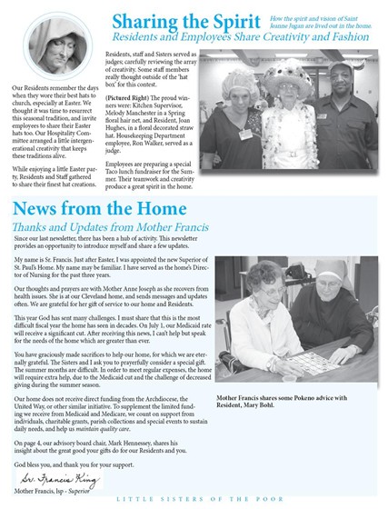 Newsletter Sample: Summer 2011 Newsletter